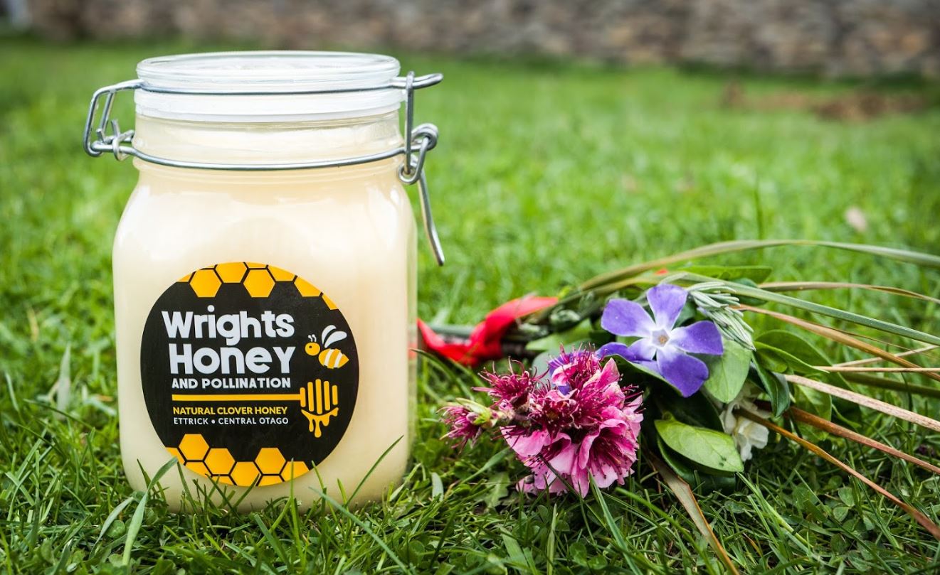 Large jar Creamed Clover Honey 3 - Honey by Wrights