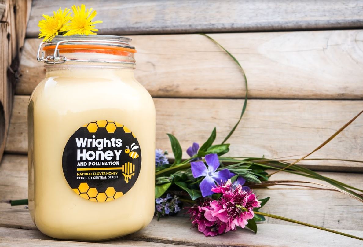 Large jar Creamed Clover Honey 5 - Honey by Wrights