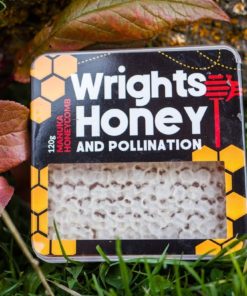 Manuka Honeycomb made by Honey by Wrights in Central Otago, New Zealand-120g